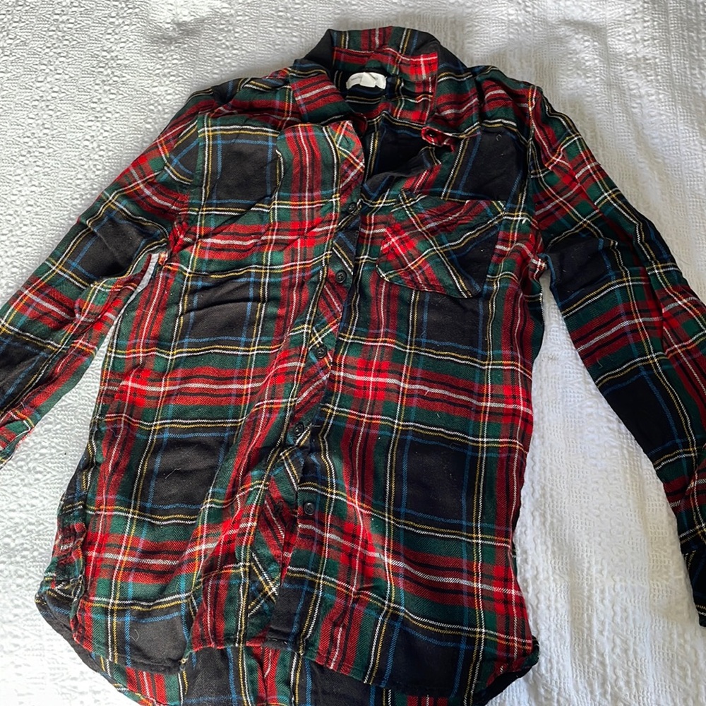 Plaid flannel shirt